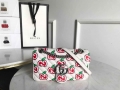 Gucci 443497 GG Marmont Small Shoulder Bag White and Red