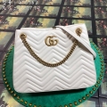 Gucci 453569 GG Marmont Matelassé Shoulder Bag White