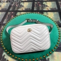 Gucci 523380 GG Marmont Matelassé Belt Bag 448065 White