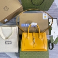 Gucci 649016 Gucci Jackie 1961 Medium Tote Bag Yellow