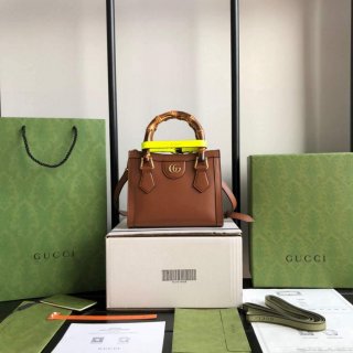 Gucci Diana Mini tote bag top handle bag Gucci 655661 Brown