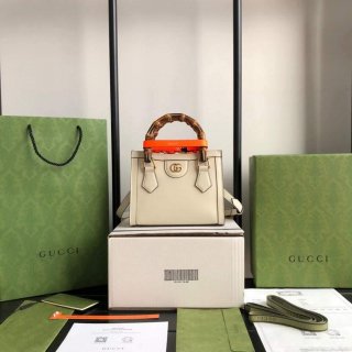 Gucci Diana Mini tote bag top handle bag Gucci ‎655661 White