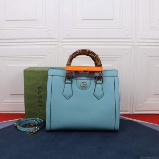 Gucci Diana small tote bag top handle bag 660195 Lake Blue