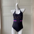 Gucci Women’s Sparkling swimsuit with Gucci logo 501899 Black