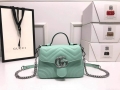 Gucci ‎547260 GG Marmont Mini Top Handle Bag Green