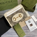 Gucci ‎‎658549 Gucci Horsebit 1955 Card Case White