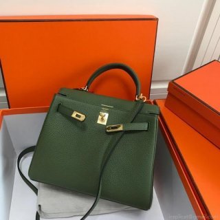 Hermes Kelly Danse 20311 Designer Tote Shoulder Strap Bag Green