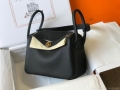 Hermes Lindy 26cm Designer Tote Shoulder Bags Black