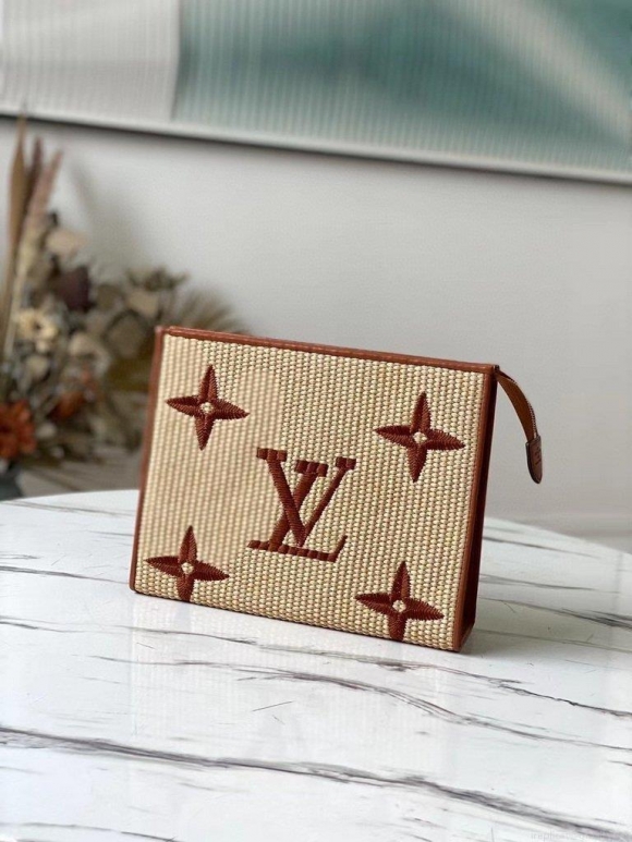 Louis Vuitton M80351 LV M80352 Toiletry Pouch 26 Monogram Canvas Tan