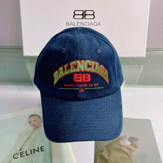 Balenciaga 529192310 Cap black white Classic Baseball Cap with Balenciaga embroidered logo B990065