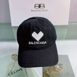 Balenciaga 529192310 Cap black white Classic Baseball Cap with Balenciaga embroidered logo B990114