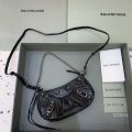 Balenciaga 6940271VG9 Le Cagole Mini Multipouch in black Arena lambskin