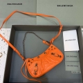 Balenciaga 6940271VG9 Le Cagole Mini Multipouch in Orange Arena lambskin