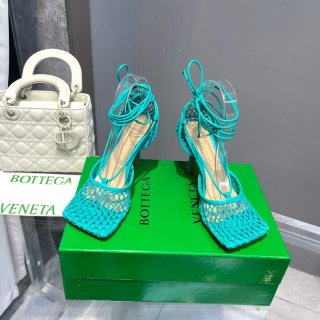 Bottega Veneta BV 651388 Mesh and Leather Sandals VBSD35967