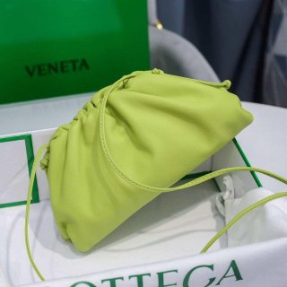 Bottega Veneta 585852 BV Mini Pouch Lemon Green Bag