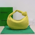 Bottega Veneta BV 690225 Teen Jodie intrecciato leather shoulder bag Lemon Yellow