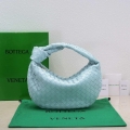 Bottega Veneta BV 690225 Teen Jodie intrecciato leather shoulder bag Light Blue