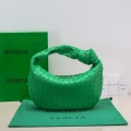 Bottega Veneta BV 690225 Teen Jodie intrecciato leather shoulder bag Green