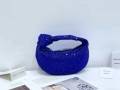 Bottega Veneta BV 651876 mini Jodie Rhinestones Blue