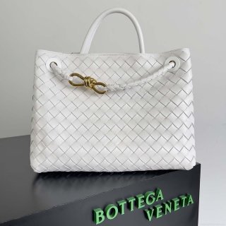 Bottega Veneta BV 743572 Medium Andiamo White