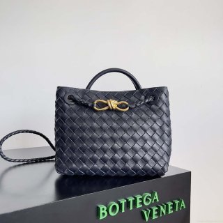 Bottega Veneta BV 743568 Small Andiamo Navy Blue