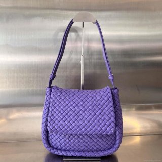 Bottega Veneta BV 762711 Mini Cobble Shoulder Bag Purple