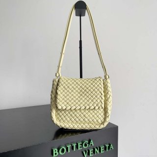 Bottega Veneta BV 762711 Mini Cobble Shoulder Bag Yellow