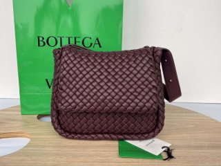 Bottega Veneta BV 709418 Small Cobble Shoulder Bag Wine Red