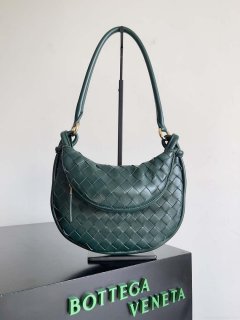 Bottega Veneta BV 776764 Small Gemelli Dark Green