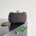 Bottega Veneta BV 776662V01D11019 Knot with Chain Dark Brown