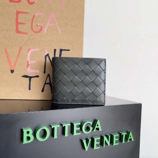 Bottega Veneta BV 743211 Intrecciato Bi-Fold Wallet BV70055