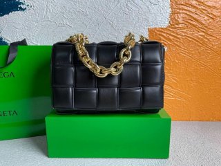 Bottega Veneta BV 20206 Chain Cassette 631421 Black Gold