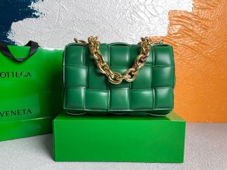 Bottega Veneta BV 20206 Chain Cassette 631421 Green Gold