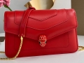 Bvlgari 291859 Serpenti Forever Chain Wallet Red