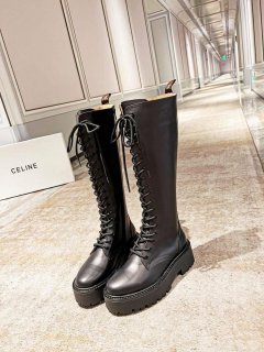 Celine Women Shoes Celine Buckled High Boot in Calfskin 189816