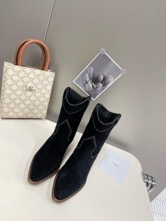 Celine Women Shoes Cuiser Boots in Painted Calfshin 189040