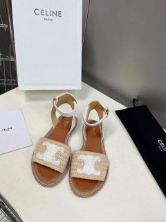 Celine 352402248C Women’s Lympia Flat Strap Sandals C22480