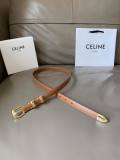 Celine 45BAE3A01 Small Western Belt In Natural Calfskin Tan 1.8 CM C12004