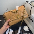 Chanel As1160 Chanel 19 Handbag Flap Lambskin Lake Tan