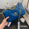 Chanel As1160 Chanel 19 Handbag Flap Lambskin dark blue