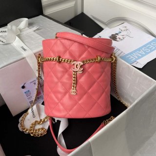 Chanel Bucket Bag Lambskin AS3116 Pink