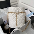 Chanel AS3117 Bucket Bag Lambskin White