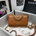 Chanel A86092 WOC 19 Chain Wallet Bag Lambskin Brown