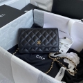 Chanel AP0250 Wallet on Chain Lambskin A33814 Black