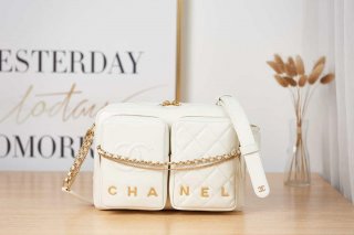 Chanel AS2924 Camera Case Bag White