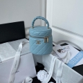 Chanel Vanity Case Lambskin AP2730 Blue