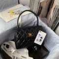 Chanel Flap Bag With Top Handle AS2463 Lambskin Black