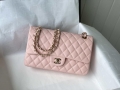 Chanel A01112 Flap Handbag Classic bag Grained shiny Calfskin gold Pink