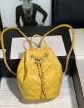 Chanel AS2318 Bucket Bag Lambskin Yellow