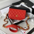 Chanel AP2840 Small Flap Bags Calfskin Red